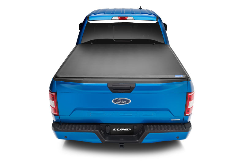 Lund 04-08 Ford F-150 Styleside (6.5ft. Bed) Hard Fold Tonneau Cover - Black