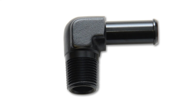 Vibrant 1/4 NPT to 3/8in Barb Straight Fitting 90 Deg Adapter - Aluminum-Vibrant-797 Offroad