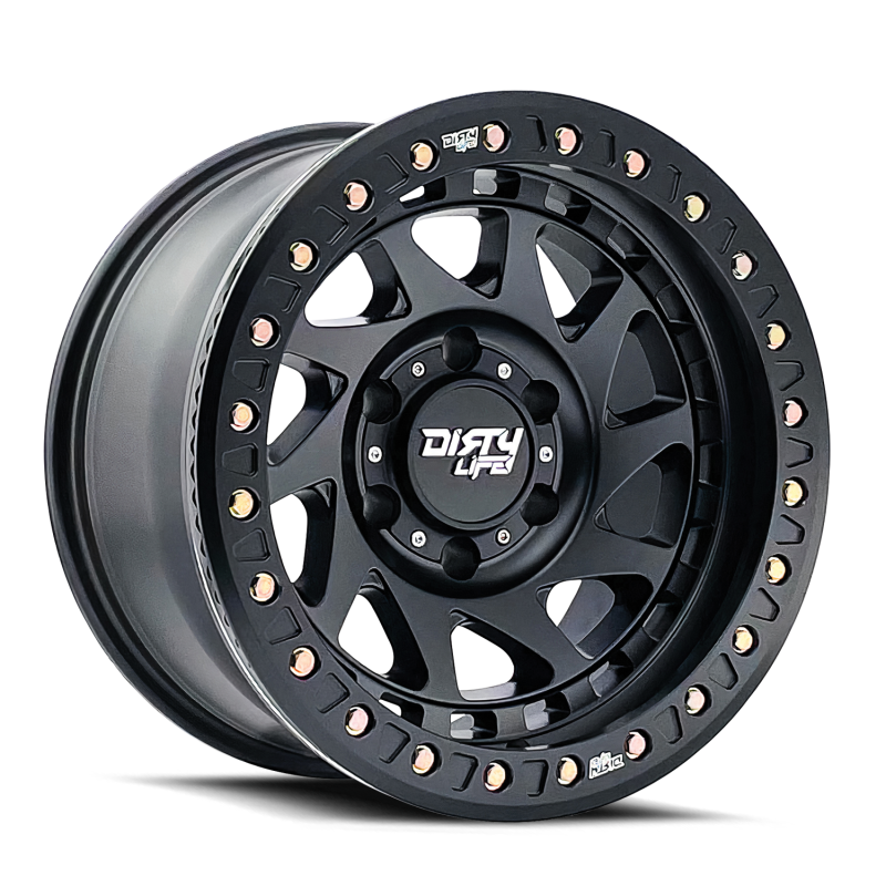 Dirty Life 9313 Enigma Race 17x9 / 6x139.7 BP / -38mm Offset / 106mm Hub Matte Black Wheel