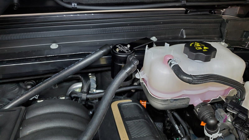 J&amp;L 2021-2023 Jeep Wrangler 392 Oil Seperator 3.0 Passenger Side - Black Anodized