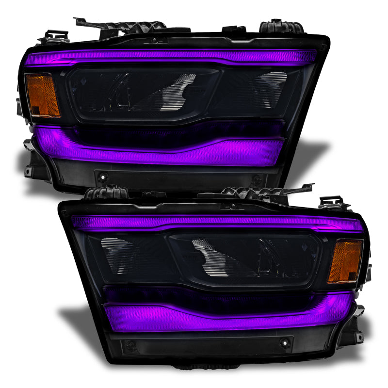 Oracle 19-21 Dodge RAM 1500 RGB+W Headlight DRL Upgrade Kit- Reflector LED Headlights - ColorSHIFT+W