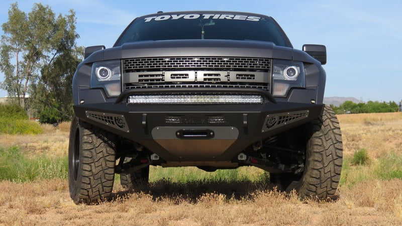 Addictive Desert Designs 10-14 Ford F-150 Raptor HoneyBadger Front Bumper w/ Winch Mount