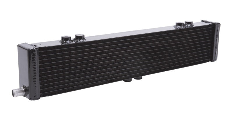 Edelbrock Heat Exchanger Single Pass Dual Row 22 000 Btu/Hr 26 5In W X 5In H X 2 62In D Black