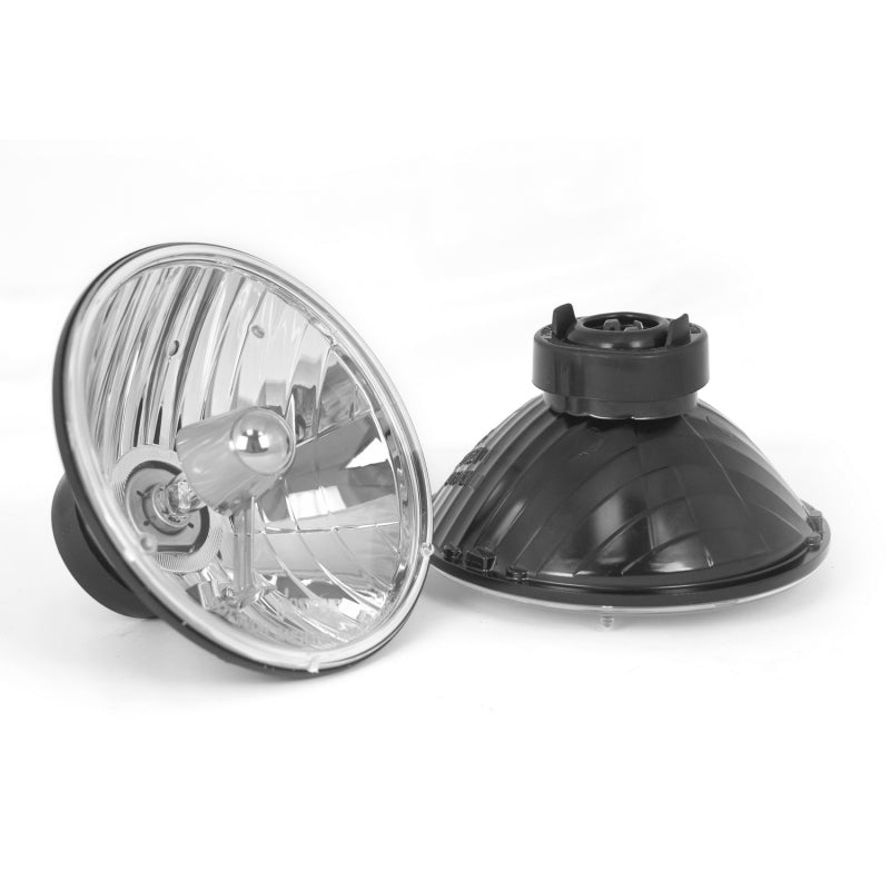 Rugged Ridge Round Crystal H2 Headlights 65-06 Jeep CJ / Jeep Wrangler-Rugged Ridge-797 Offroad