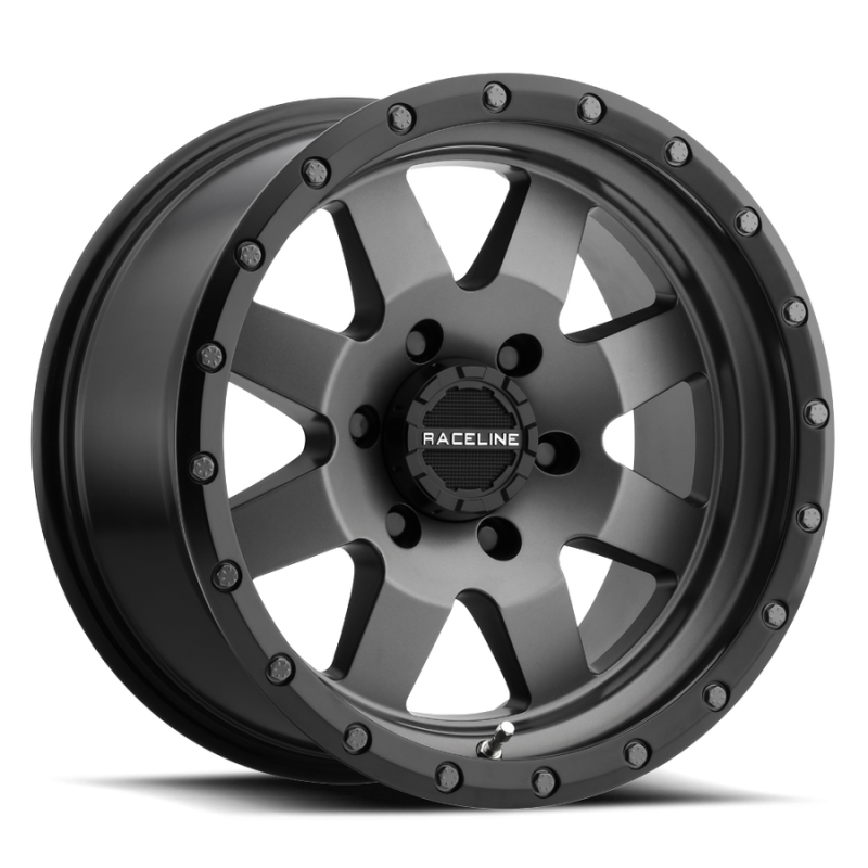 Raceline 935G Defender 20x9in / 5x127 BP / 18mm Offset / 83.82mm Bore - Gunmetal Wheel