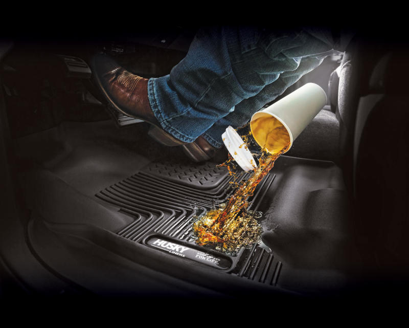 Husky Liners 14-18 Toyota Highlander X-Act Contour Black Floor Liners (2nd Seat)-Husky Liners-797 Offroad