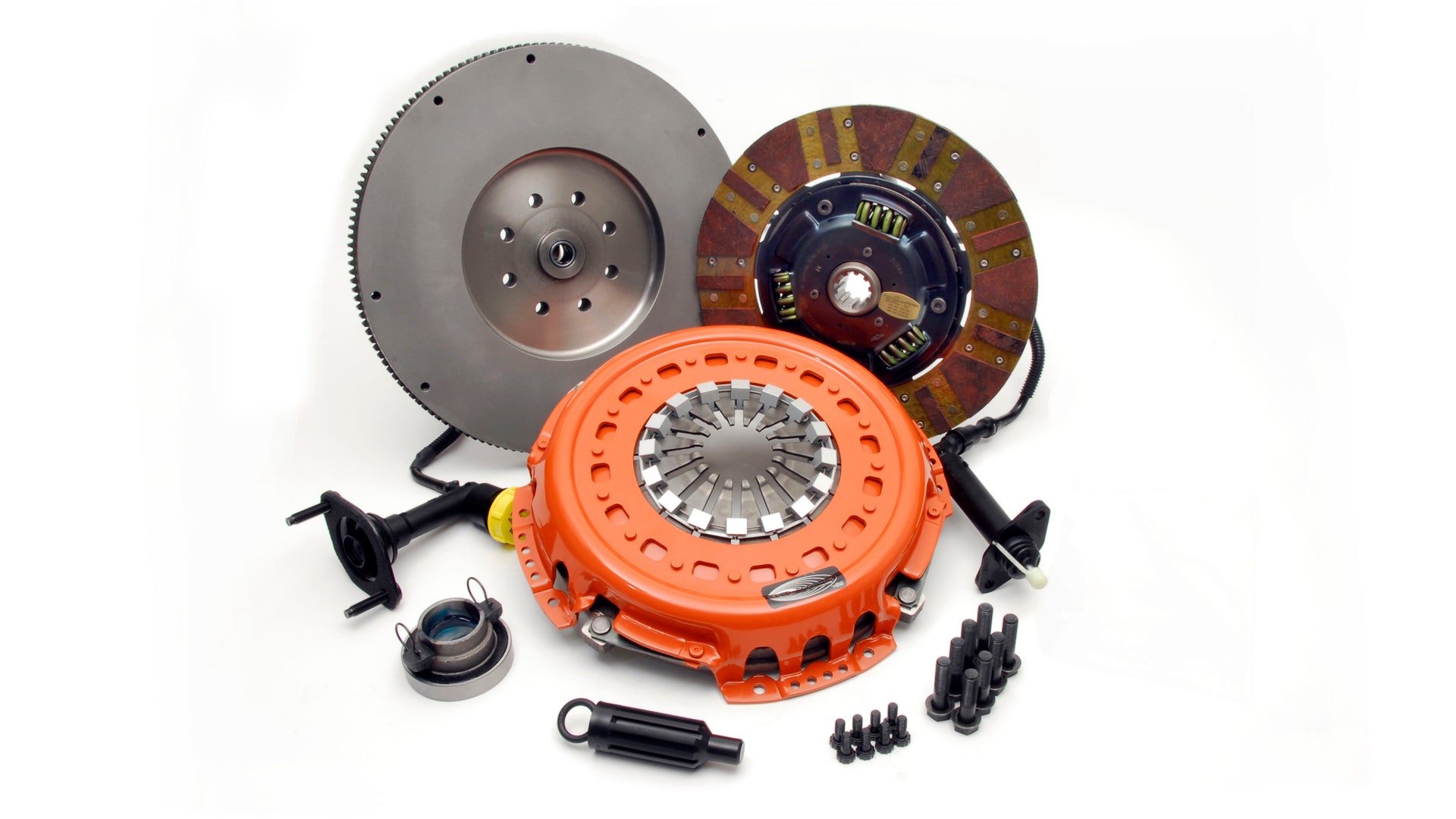 PN: DF143253 - Dual Friction Clutch Pressure Plate Disc And Flywheel Set