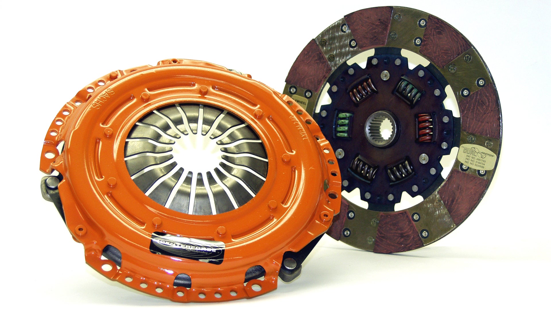 PN: DF238261 - Dual Friction Clutch Pressure Plate And Disc Set