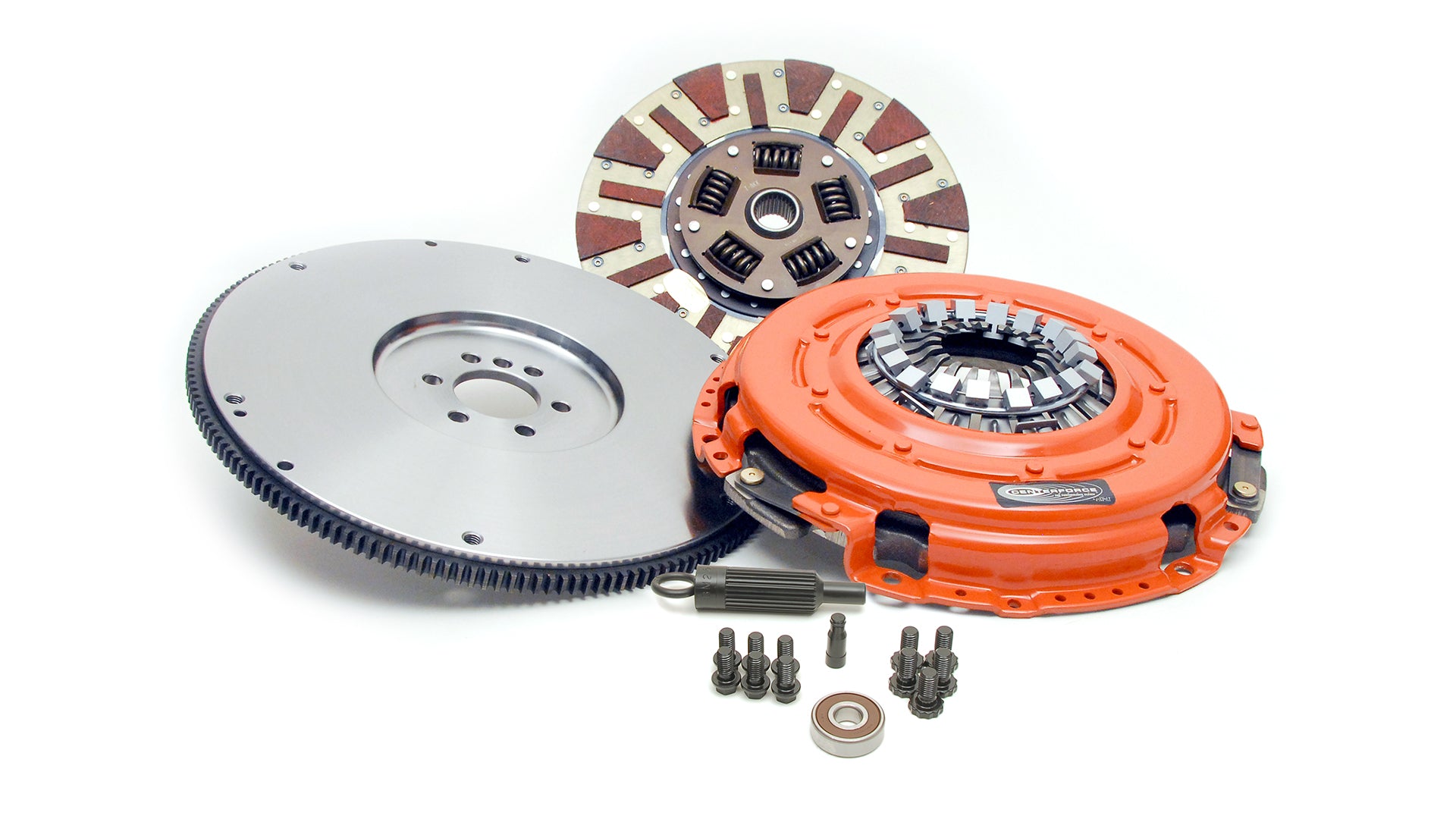 PN: DF612142 - Dual Friction Clutch Pressure Plate Disc And Flywheel Set