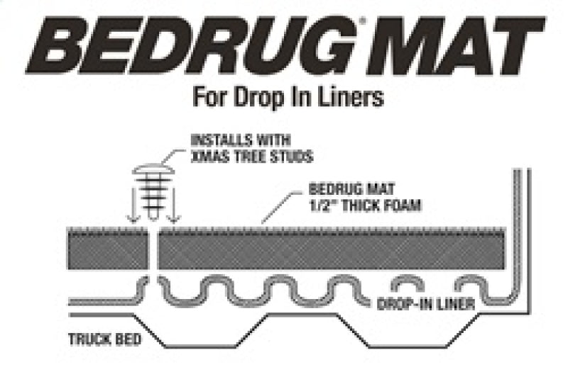 BedRug 19+ GM Silverado/Sierra 5ft 8in Bed Drop In Mat