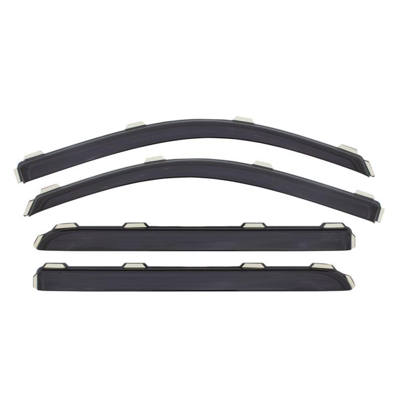 AVS 09-18 Dodge RAM 1500 Crew Cab Ventvisor In-Channel Front & Rear Window Deflectors 4pc - Smoke