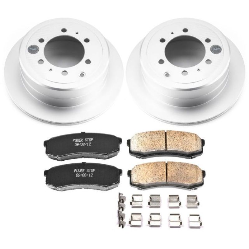 Power Stop 96-97 Lexus LX450 Rear Z17 Evolution Geomet Coated Brake Kit