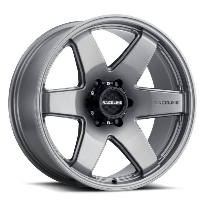 Raceline 942GS Addict 22x9.5in / 5x139.7 BP / 15mm Offset / 106.5mm Bore - Greystone Wheel