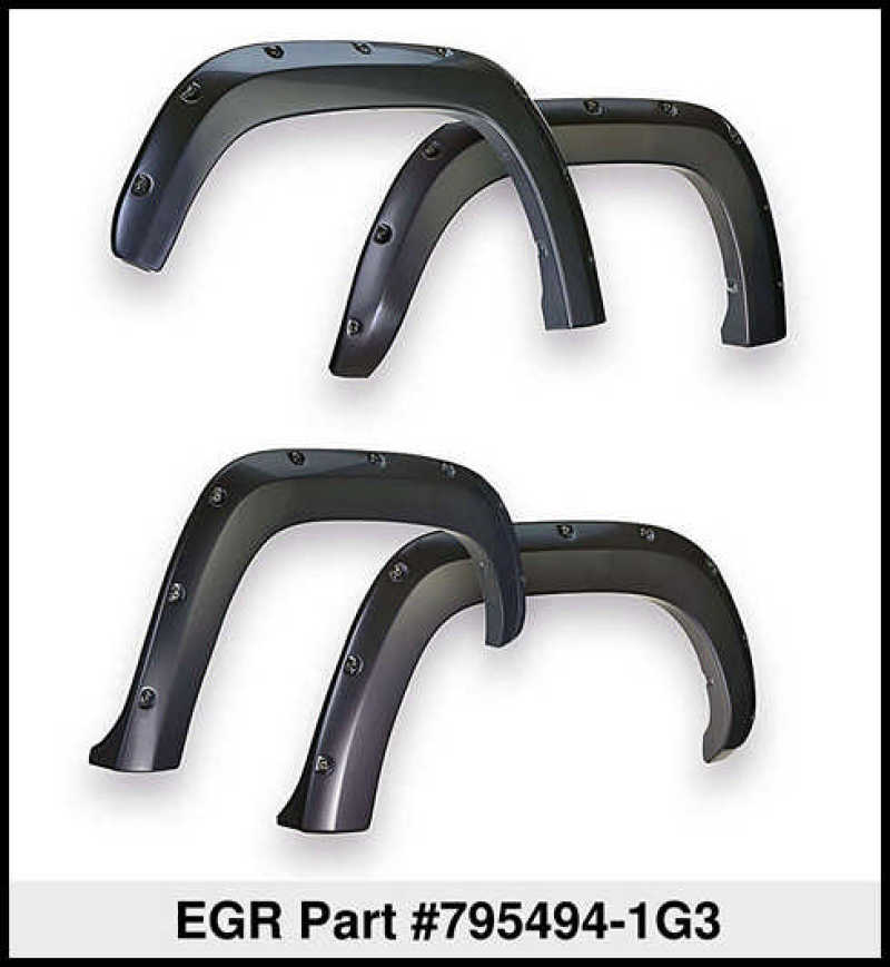 EGR 14+ Toyota Tundra Bolt-On Look Color Match Fender Flares - Set - MagneticGray