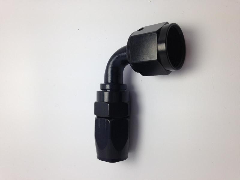 Fragola -6AN Nut x -8AN Hose 90 Degree Expanding Hose End - Black-Fragola-797 Offroad