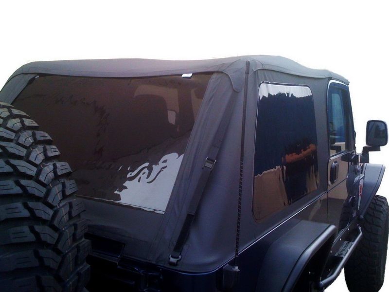 Rampage 1997-2006 Jeep Wrangler(TJ) Excludes LJ Unlimited Frameless Soft Top Kit - Black Diamond