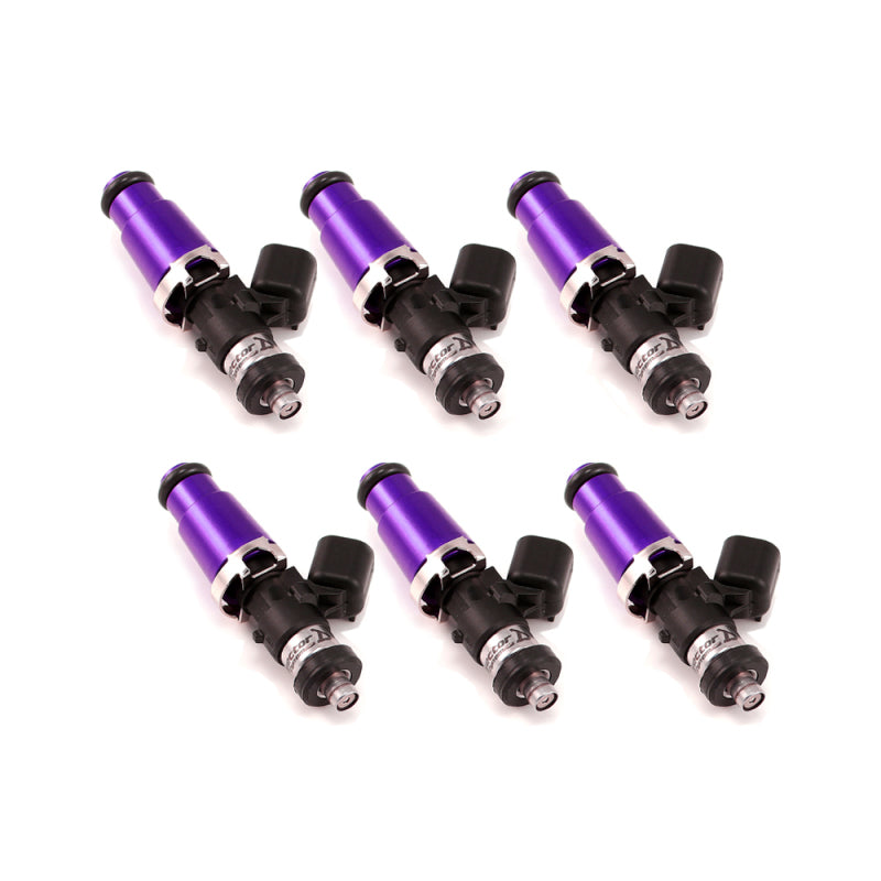 Injector Dynamics 1340cc Injectors - 60mm Length - 14mm Purple Top - Denso Lower Cushion (Set of 6)