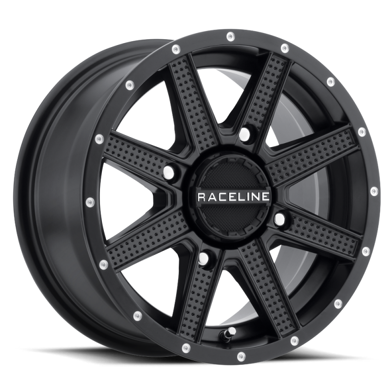 Raceline A92B Hostage 12x7in / 4x110 BP / 10mm Offset / 83.8mm Bore - Satin Black Wheel