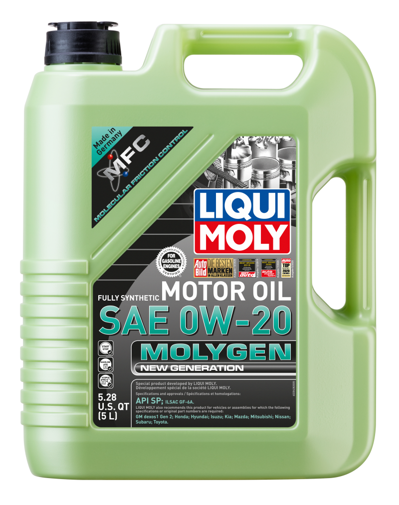 LIQUI MOLY 5L Molygen New Generation Motor Oil SAE 0W20