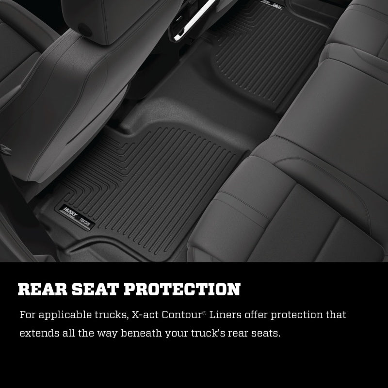 Husky Liners 14-18 Toyota Highlander X-Act Contour Black Floor Liners (2nd Seat)-Husky Liners-797 Offroad