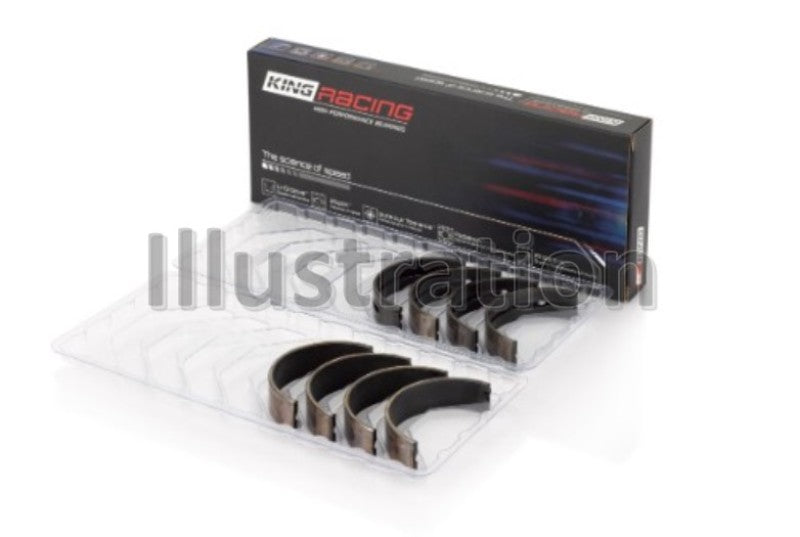King Buick/Pontiac/Oldsmobile V6 (Size 1.0) pMaxBlack Coated Main Bearing Set-King Engine Bearings-797 Offroad