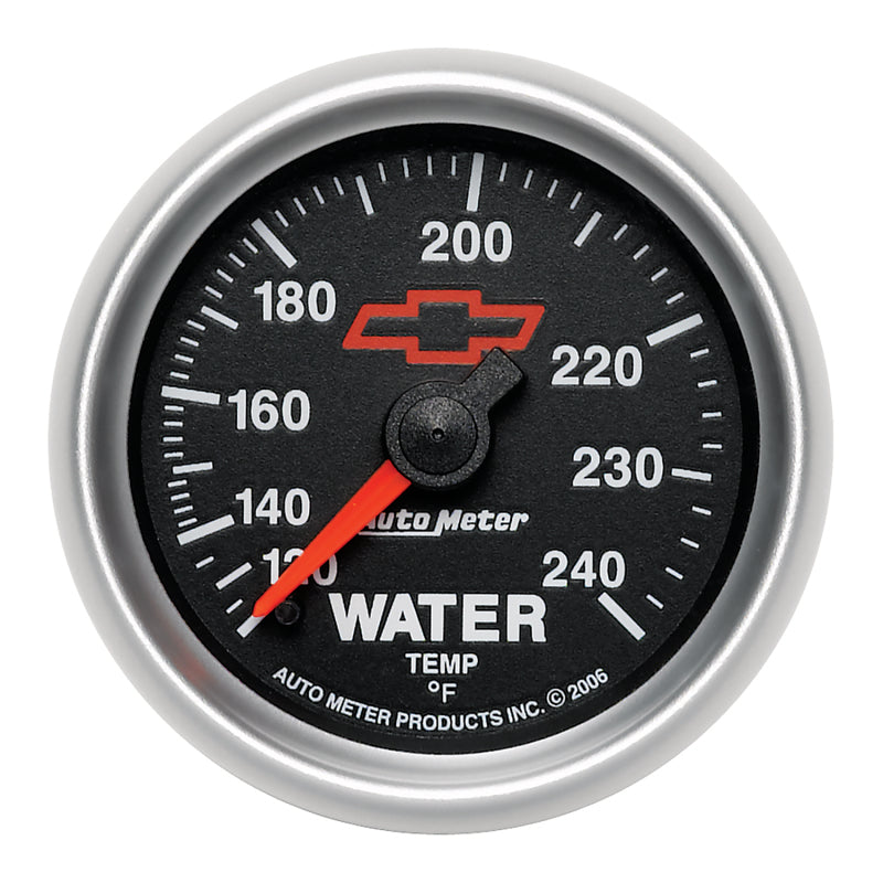 Autometer Sport-Comp II 2-1/16in 120-240 Deg Mechanical Water Temp Gauge - Bowtie Black