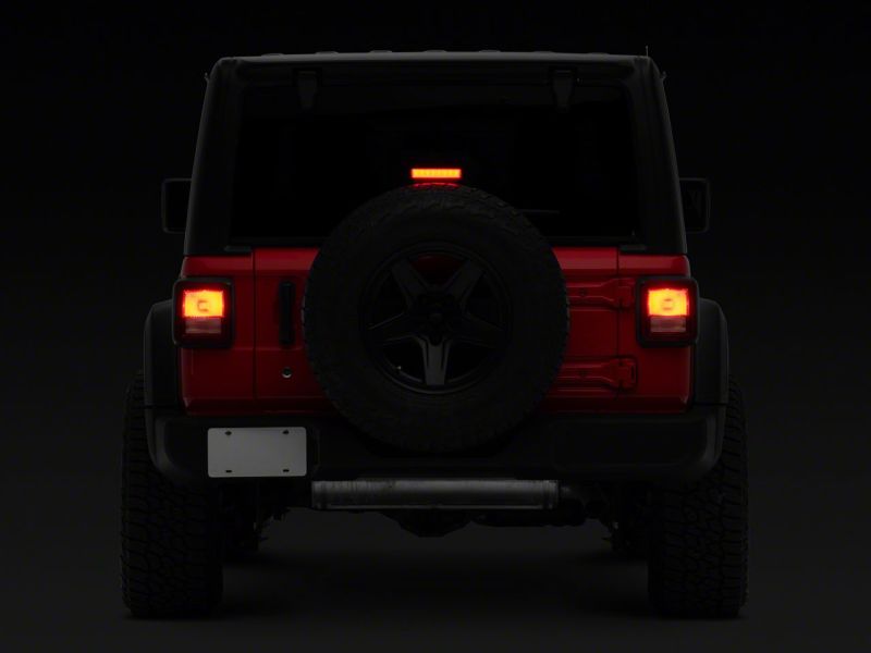 Raxiom 18-23 Jeep Wrangler JL Axial Series Hyper Flash LED Third Brake Light- Red