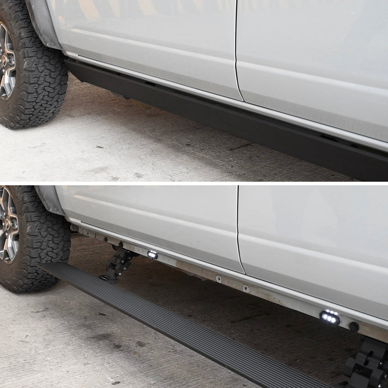 Go Rhino 15-23 Ford F-150 SC & 17-22 F-250/350 SD SC 4dr E-BOARD E1 Running Board Kit - Tex. Blk