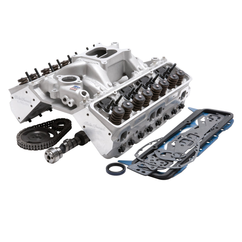 Edelbrock 435Hp Total Power Package Top-End Kit for Use On 1987 And Later SB-Chevy w/ Oe Lifters