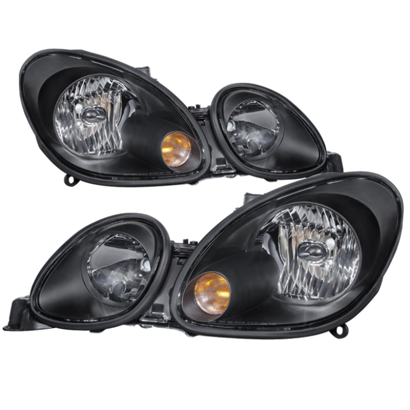 Xtune Lexus GS300/GS400/GS430 98-05 Halogen Only Crystal Headlights Black HD-JH-LGS98-BK