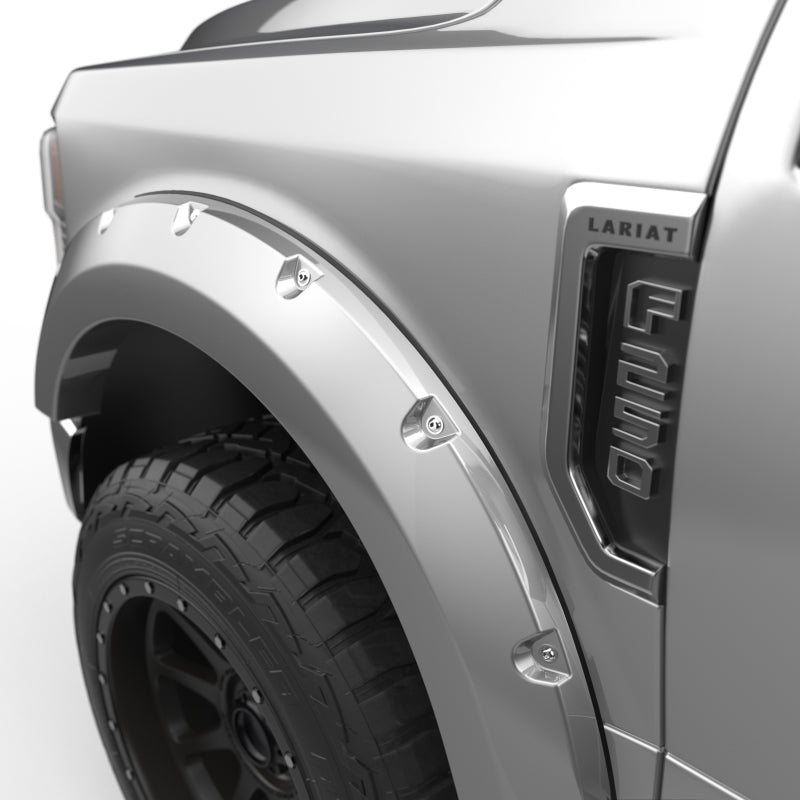 EGR 2017 Ford Super Duty Bolt-On Look Color Match Fender Flares - Set - Ingot Silver