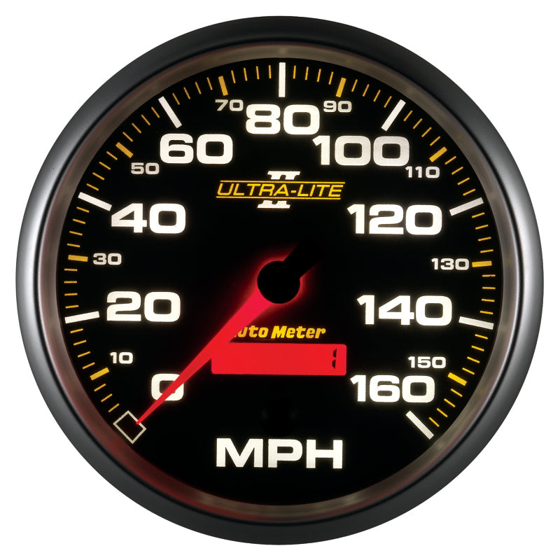 Autometer Ultra-Lite II 5 Inch 160 MPH FSE Programmable Speedometer