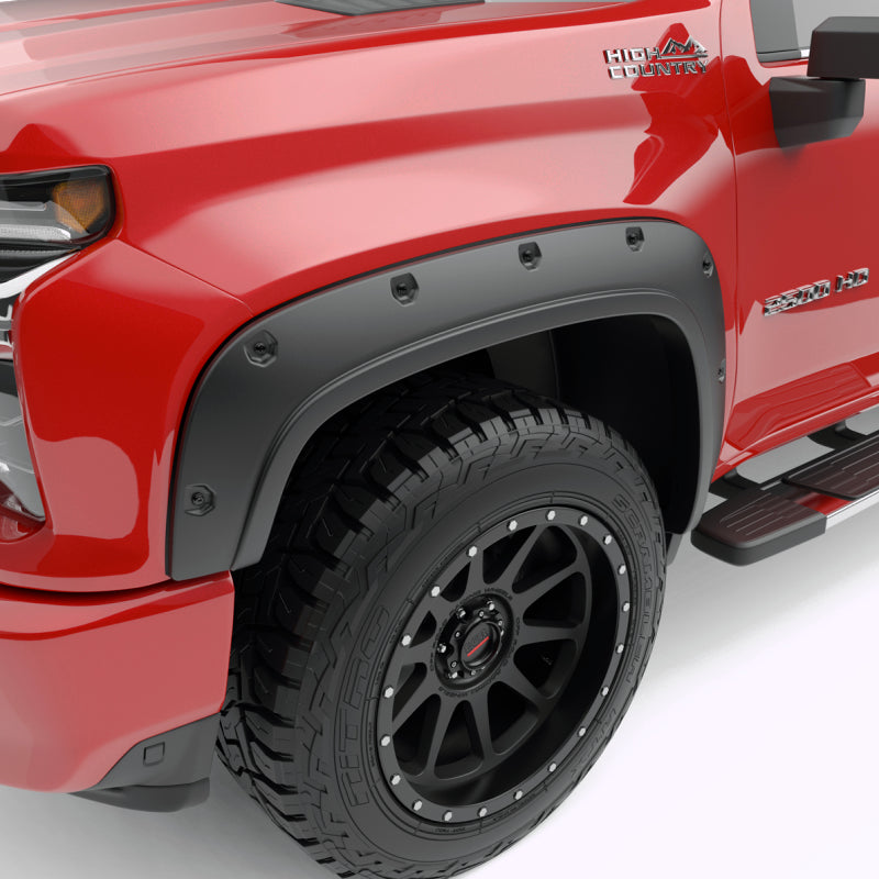 EGR 20-23 Chevrolet Silverado 2500Hd Traditional BoltOn Look Fender Flares w/Black-Out Bolt Kit Set