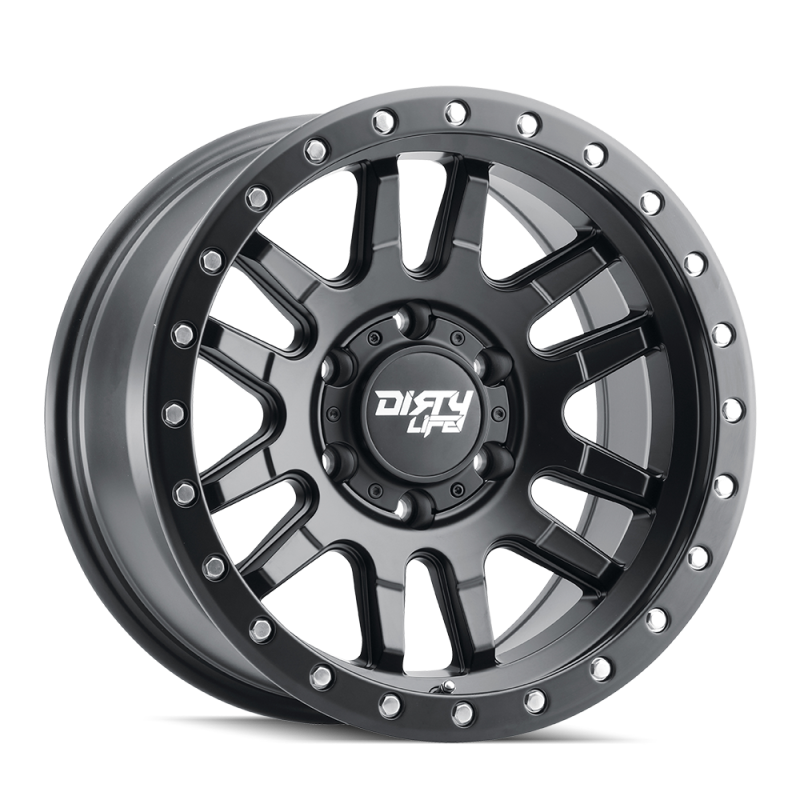 Dirty Life 9309 Canyon Pro 17x9/6x139.7 BP/0mm Offset/106mm Hub Matte Black Wheel - Beadlock