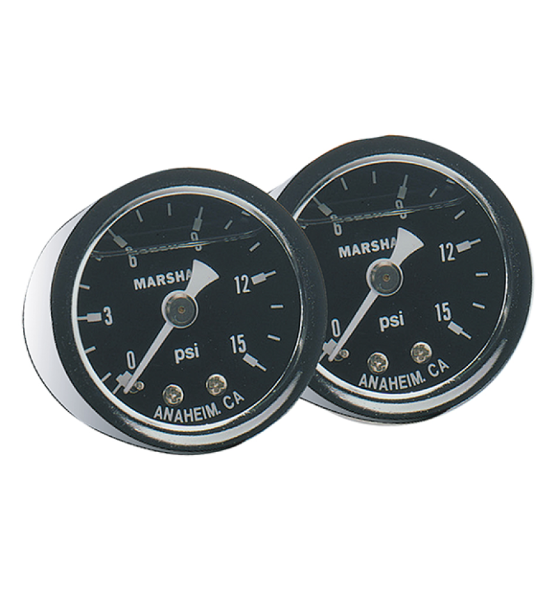 Fragola Fuel Pressure Gauge 0-30 PSI Liquid Filled