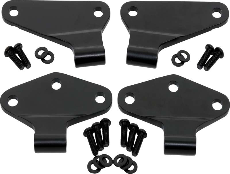 Kentrol 07-18 Jeep Wrangler JK Body Door Hinge Set 4 Pieces 2 Door - Powdercoat Black