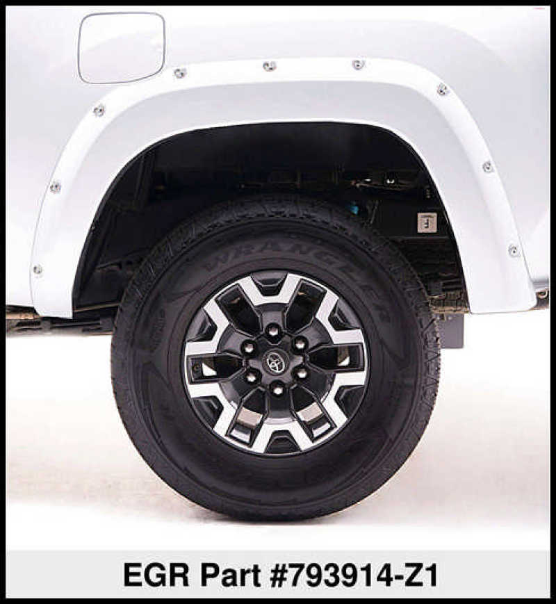 EGR 2017 Ford Super Duty Bolt-On Look Color Match Fender Flares - Set - Oxford White