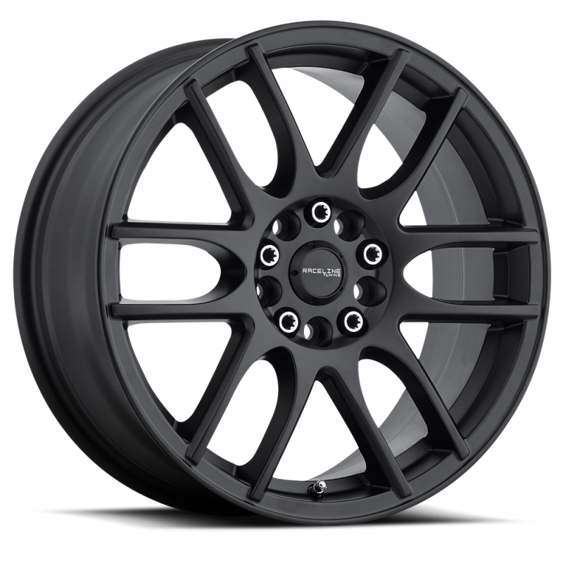 Raceline 141B Mystique 16x7in / 5x110/5x115 BP / 40mm Offset / 72.62mm Bore - Satin Black Wheel