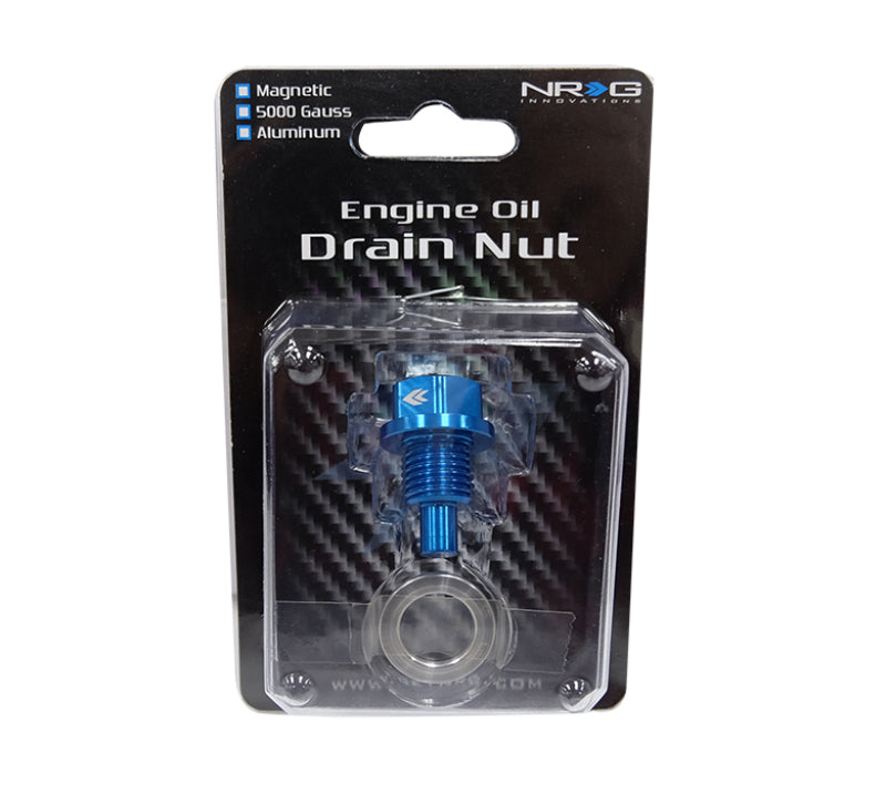 NRG Magnetic Oil Drain Plug M14X1.5 Acura/Honda/Mazda/Mitsubishi - Blue