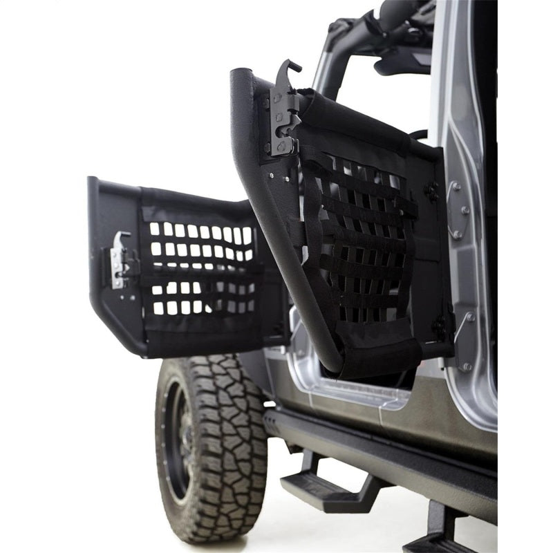 Rampage 2007-2018 Jeep Wrangler(JK) 2-Door Tube Doors With Netting - Black