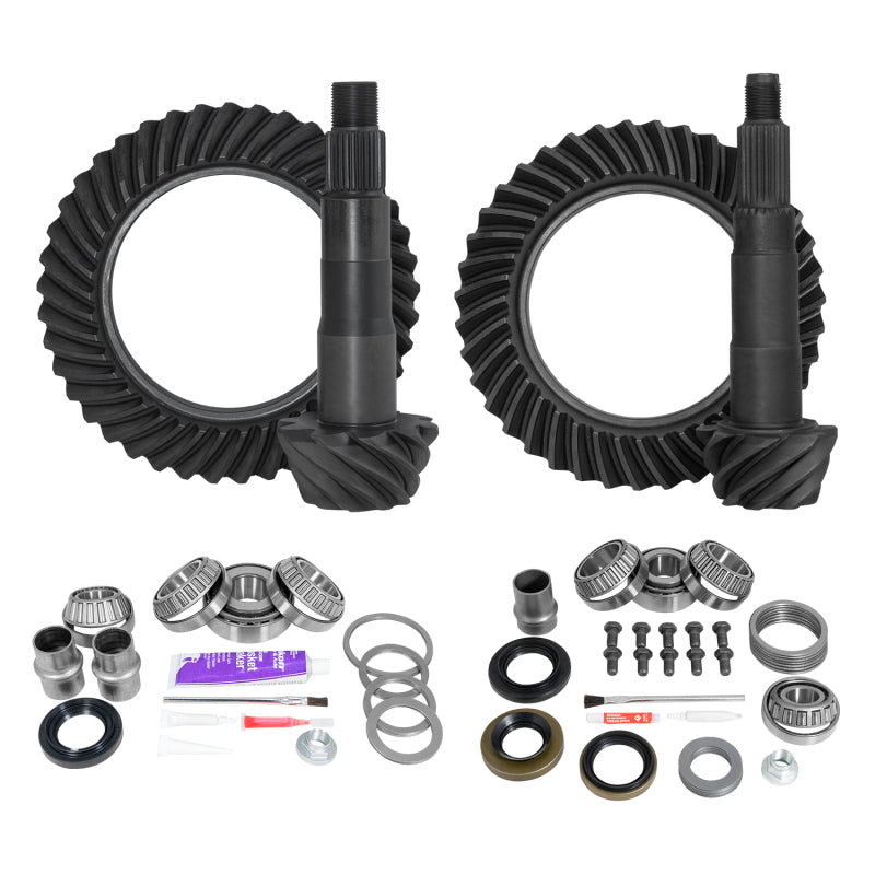 Yukon Ring & Pinion Gear Kit Front & Rear for Toyota 8.4/7.5R Diff (w/o Factory Locker) 5.29 Ratio