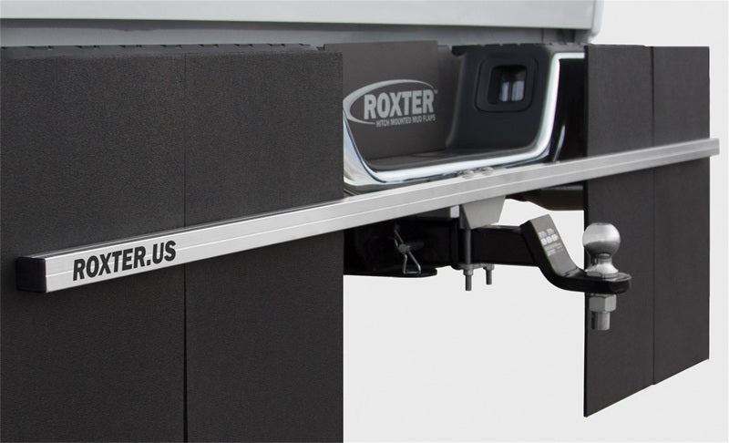 Access Roxter Universal Fit Pickups/SUVS 80in Wide Smooth Mill Finish Hitch Mounted Mud Flaps