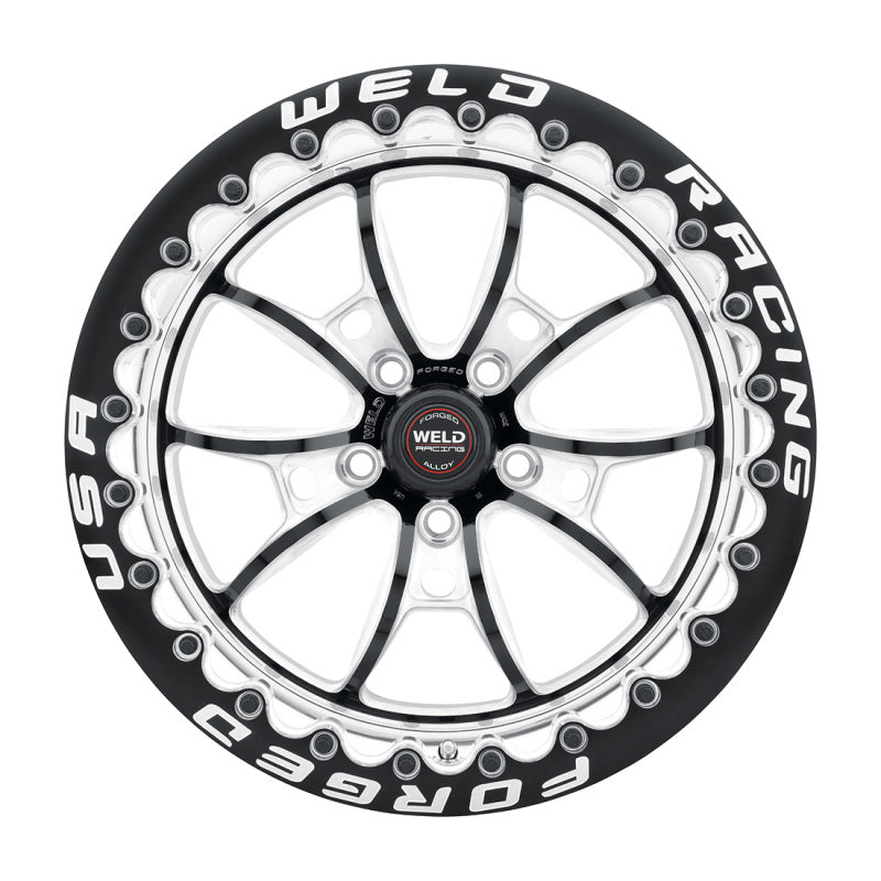 Weld S80 18x5 / 5x4.5 BP / 2.1in. BS (-23mm Offset) Black Wheel 3.18 ID (High Pad) - non-Beadlock