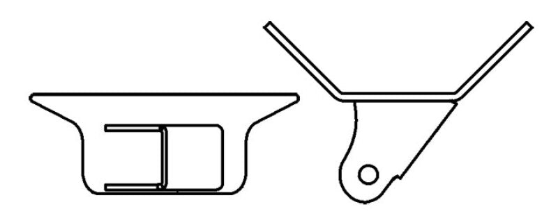 Ridetech Tri Link Wing Bracket Assembly Right