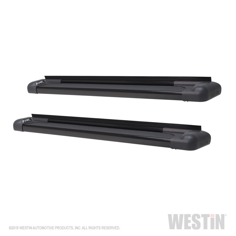 Westin SG6 Black Aluminum Running Boards 74.25in