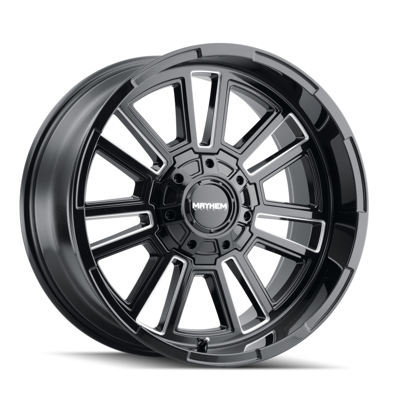 Mayhem 8115 Apollo 20x10 / 6x135 BP / -19mm Offset / 106mm Hub Black w/ Milled Spokes Wheel