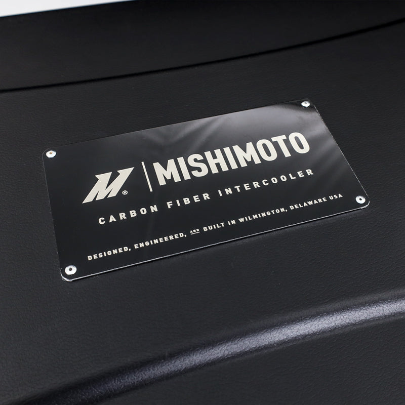 Mishimoto Universal Carbon Fiber Intercooler - Matte Tanks - 450mm Gold Core - S-Flow - C V-Band