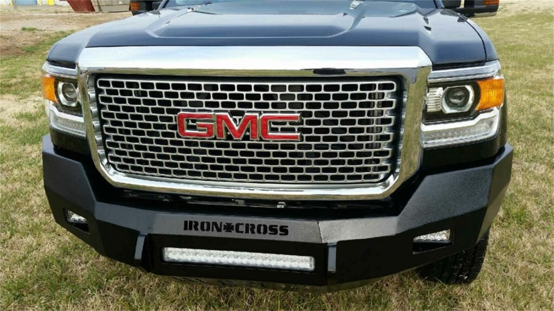 Iron Cross 15-19 GMC Sierra 2500/3500 Low Profile Front Bumper - Gloss Black