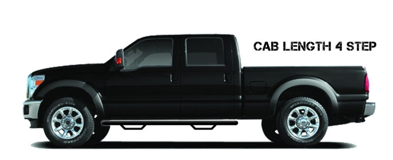 N-Fab Nerf Step 11-14 Chevy-GMC 2500/3500 Crew Cab - Tex. Black - Cab Length - 3in