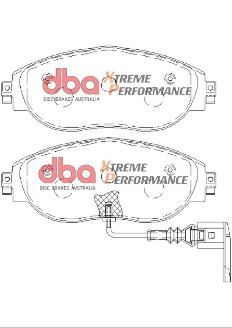 DBA 13-21 Volkswagen Golf R (MK7) XP Performance Front Brake Pads